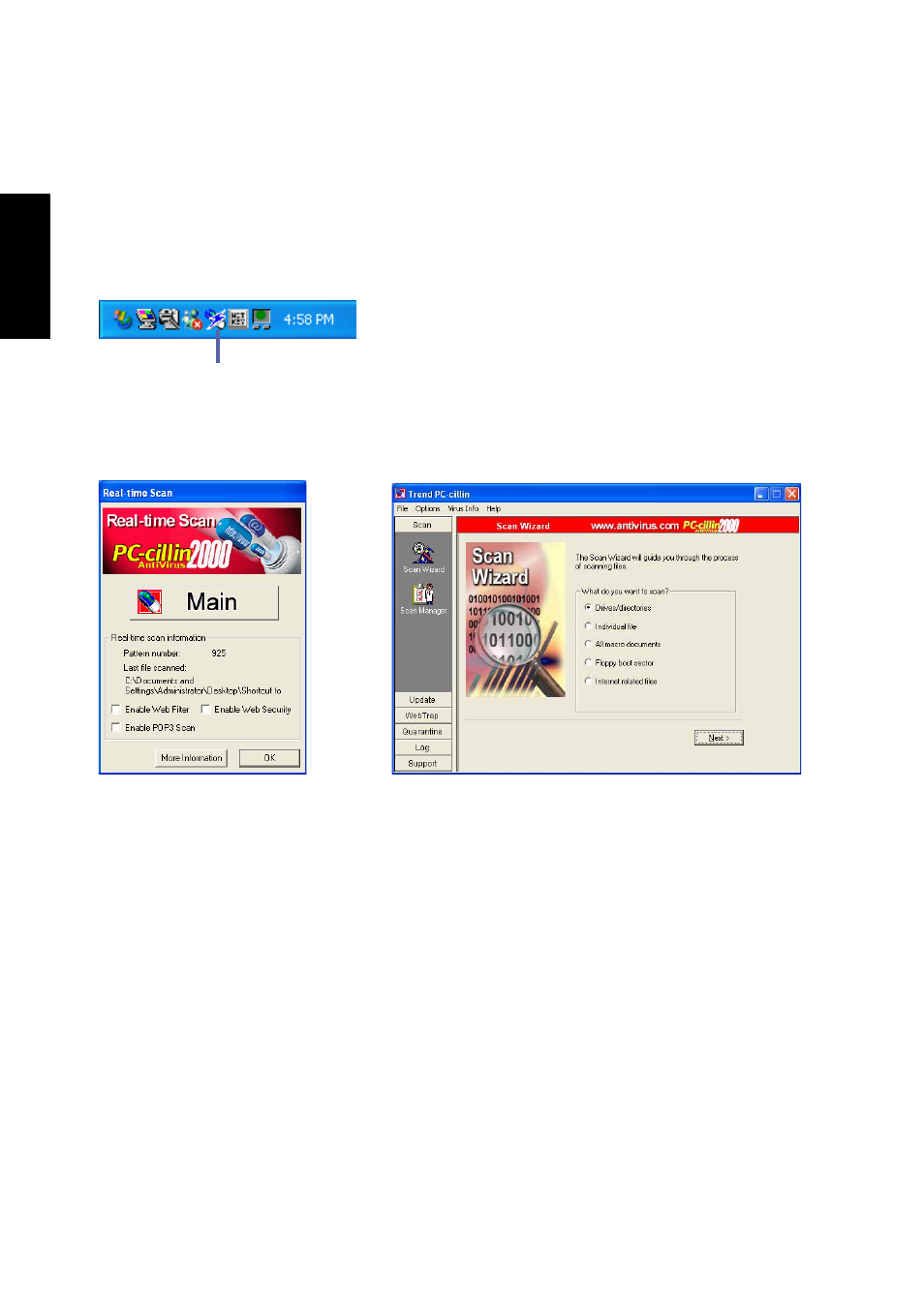 Pc-cillin 2000 screens | Asus L3S User Manual | Page 38 / 84