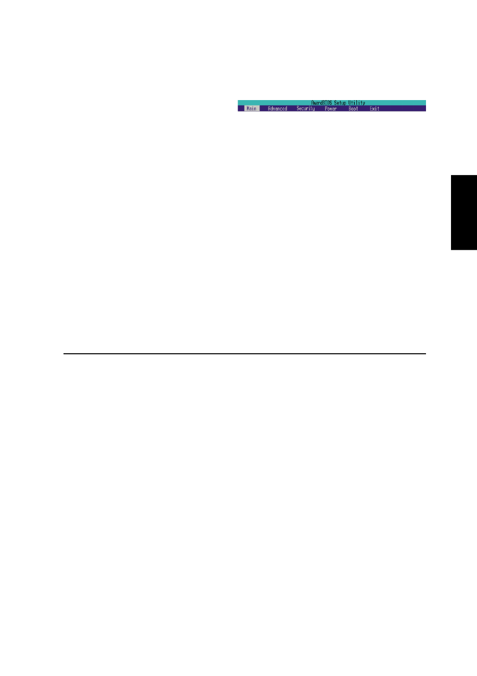Bios menu bar, Bios legend bar, Navigation key(s) function description | Asus L3S User Manual | Page 67 / 84