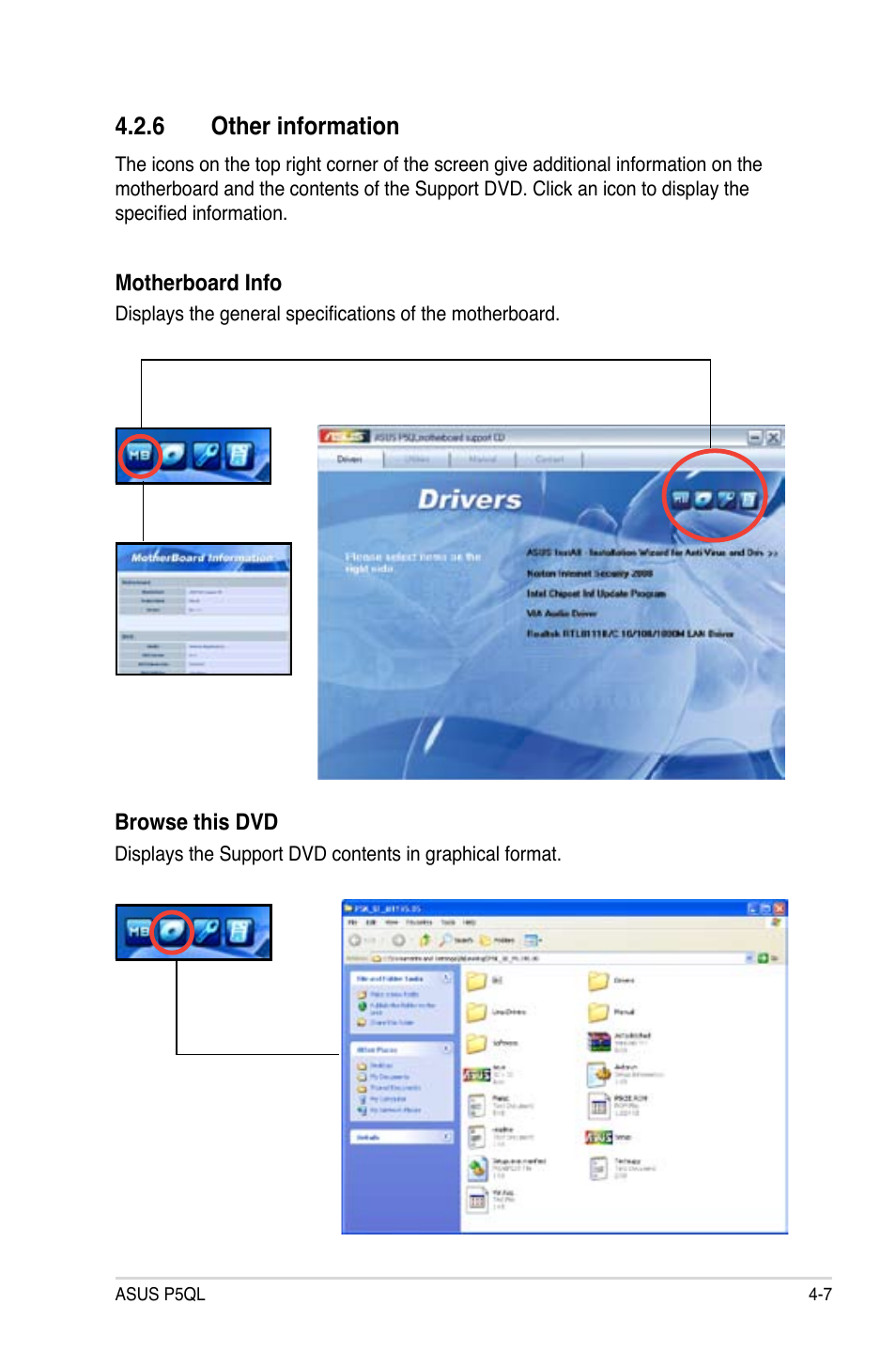 6 other information, Other information -7 | Asus P5QL User Manual | Page 107 / 136