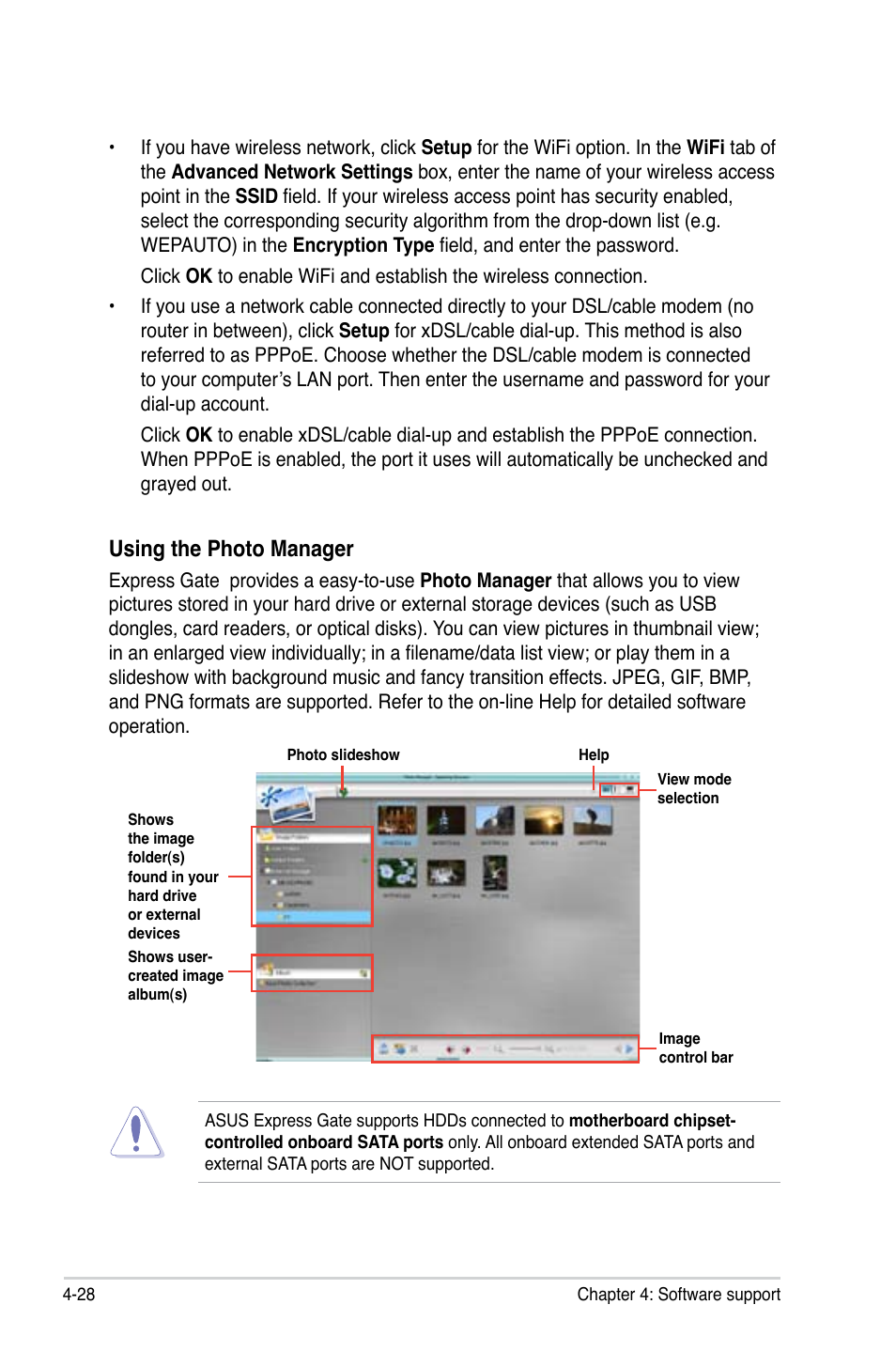 Using the photo manager | Asus P5QL User Manual | Page 128 / 136