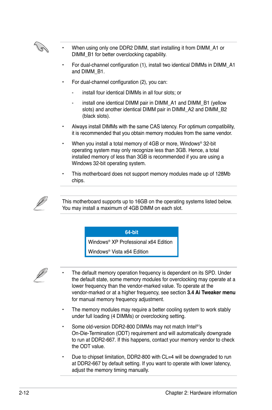 Asus P5QL User Manual | Page 34 / 136