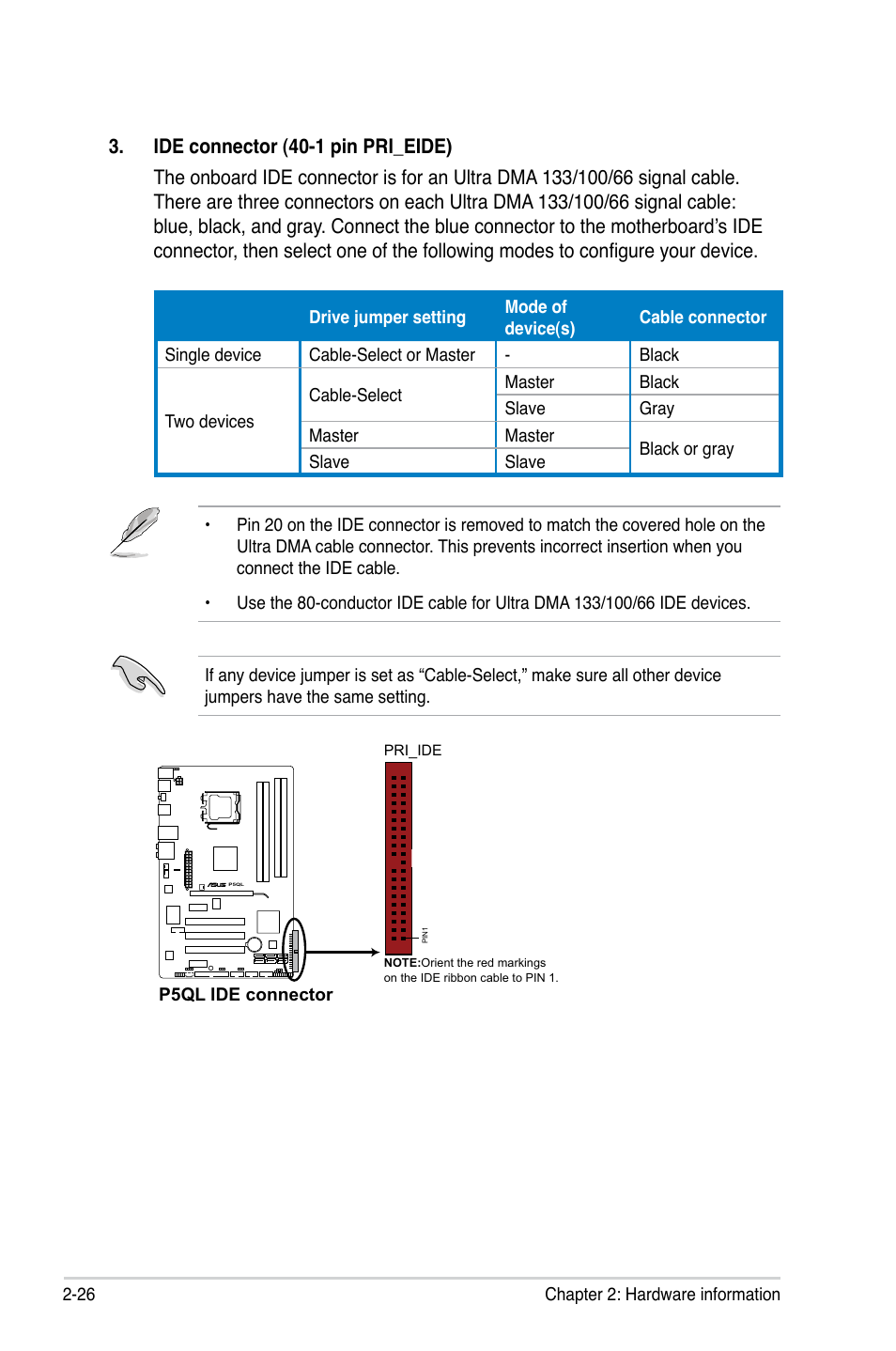 Asus P5QL User Manual | Page 48 / 136