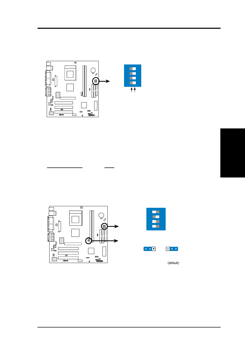 Hardware setup, Asus a7vi-vm user’s manual 17, H/w setup motherboard settings | Asus A7VI-VM User Manual | Page 17 / 96