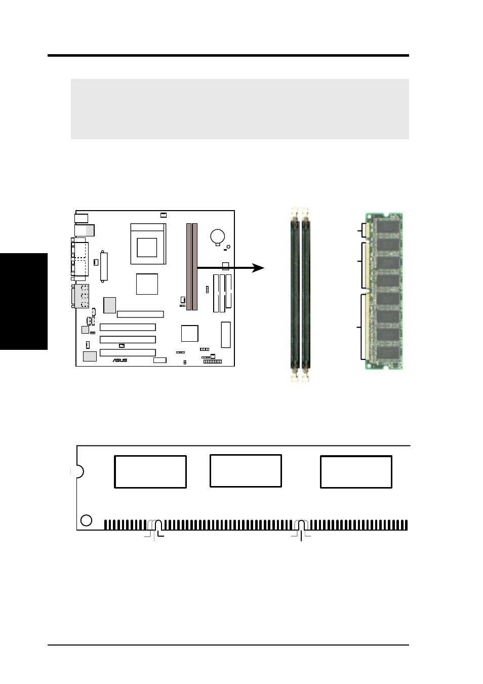 Hardware setup, A7vi-vm 168-pin dimm sockets | Asus A7VI-VM User Manual | Page 20 / 96