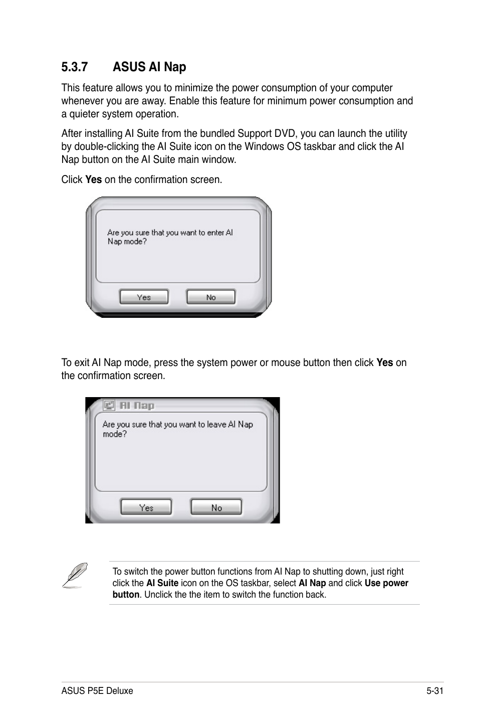 7 asus ai nap, Asus ai nap -31 | Asus P5E Deluxe User Manual | Page 139 / 174