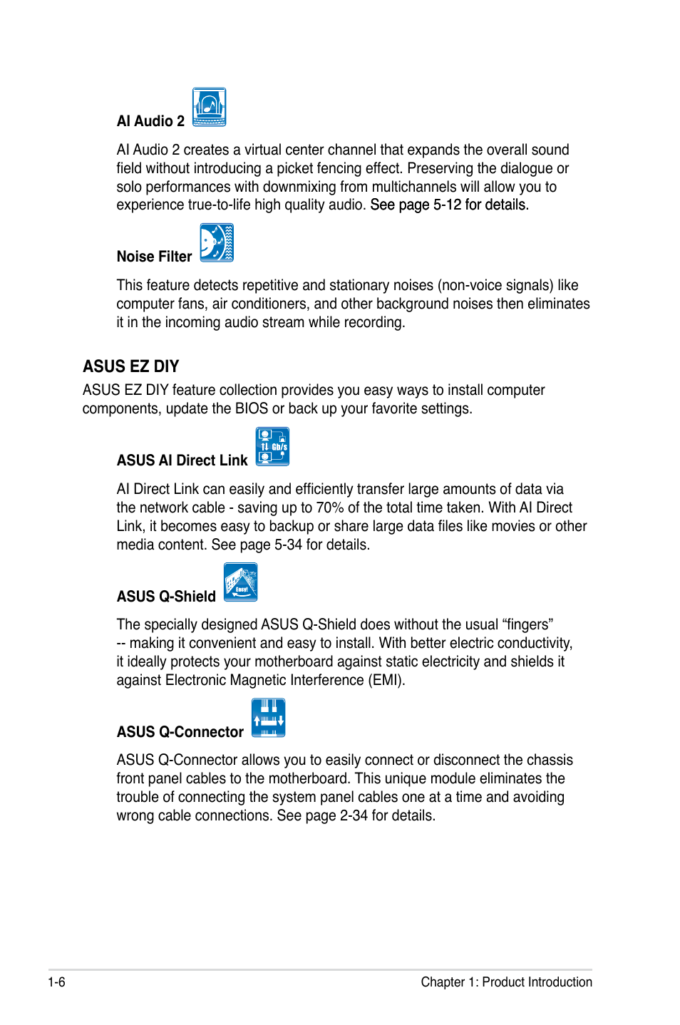 Asus P5E Deluxe User Manual | Page 22 / 174