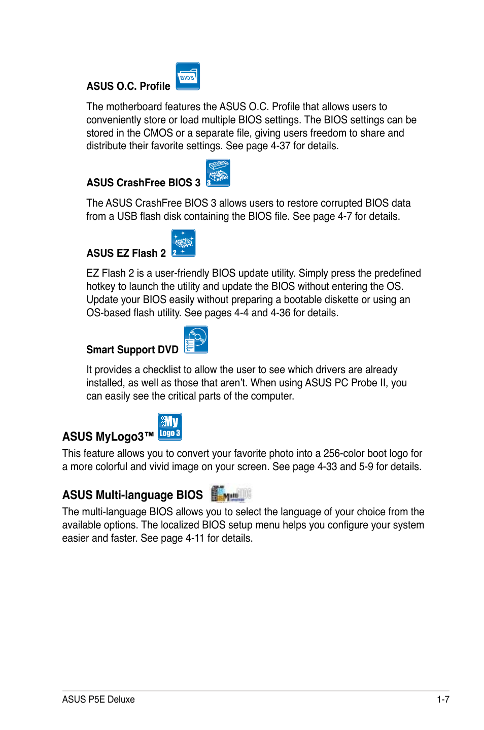 Asus P5E Deluxe User Manual | Page 23 / 174