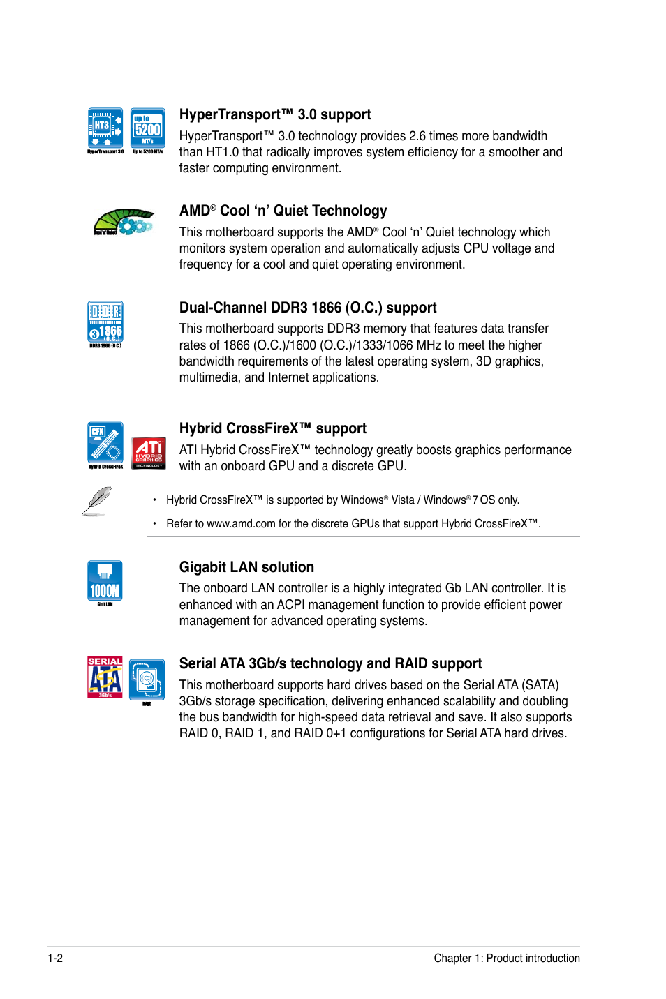 Asus M5A78L-M LX User Manual | Page 12 / 64