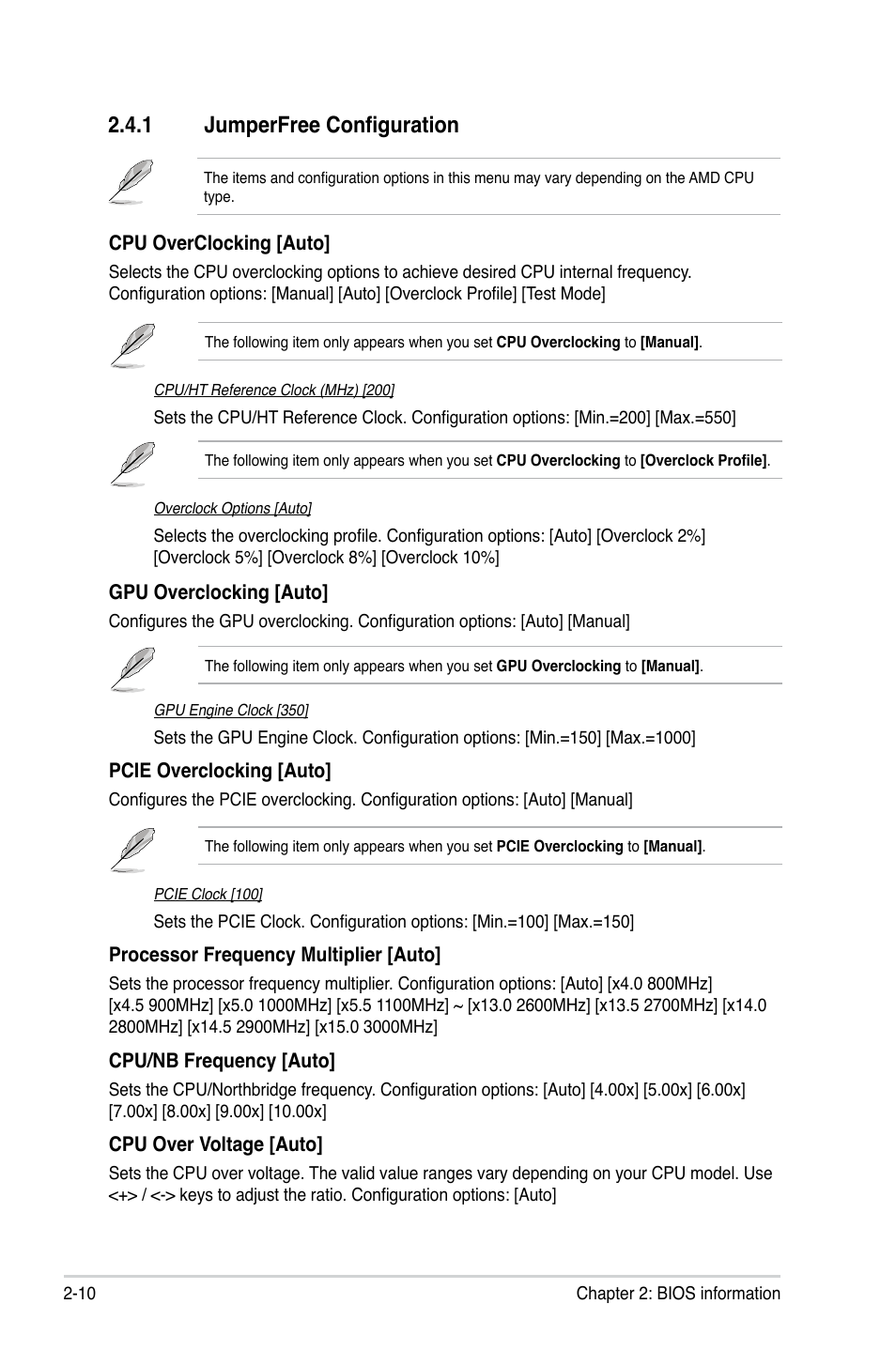 1 jumperfree configuration, Jumperfree configuration -10 | Asus M5A78L-M LX User Manual | Page 48 / 64