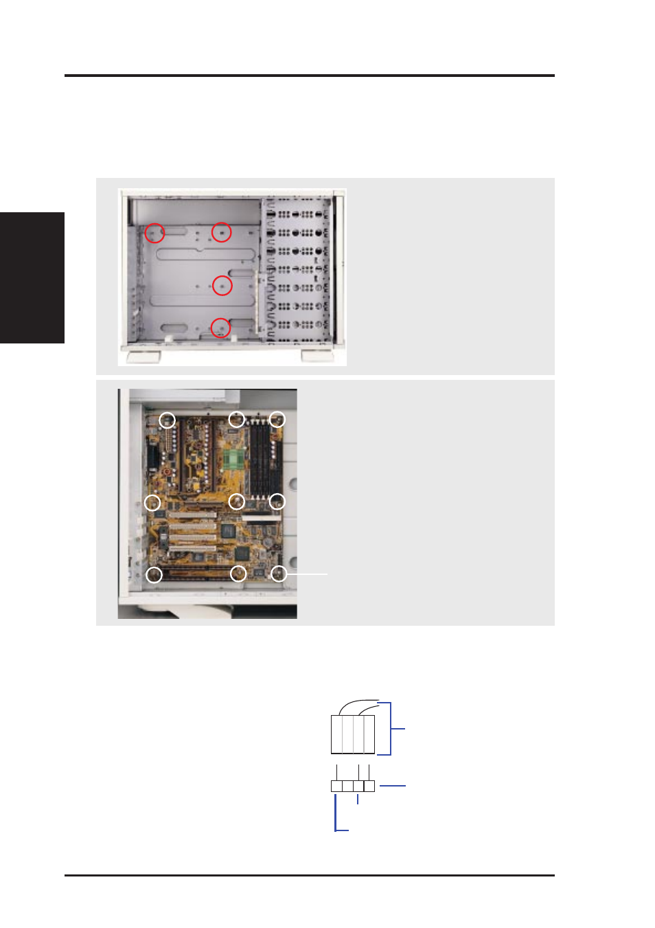 Ii. system components, Motherboard securing, Chassis intrusion switch | Asus AP2000 User Manual | Page 28 / 40