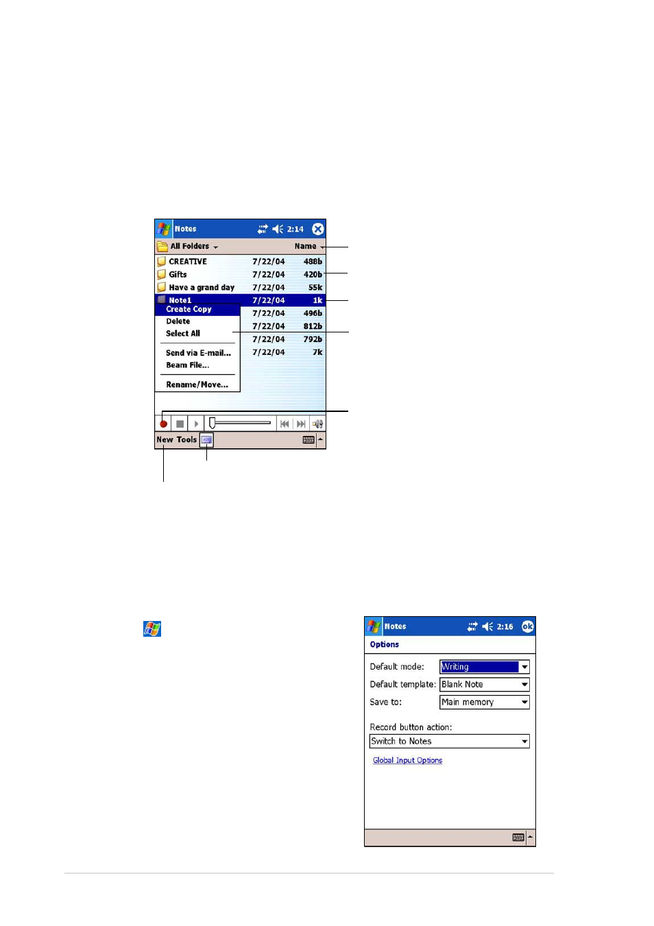 Asus MyPal A730 User Manual | Page 132 / 204