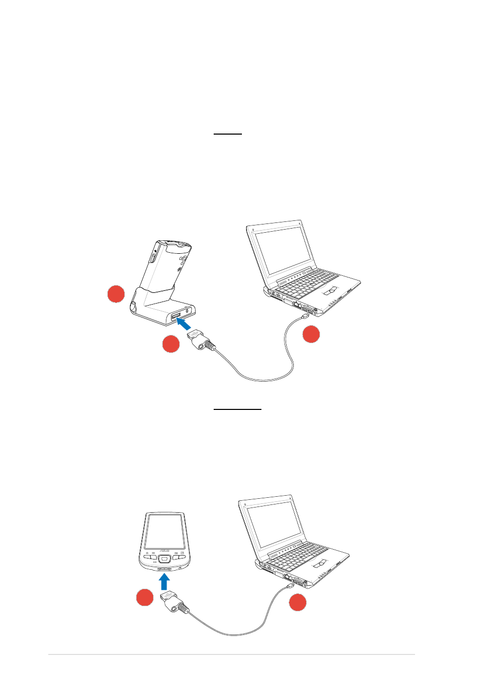 Synchronizing your device, Connecting your device to a computer | Asus MyPal A730 User Manual | Page 68 / 204