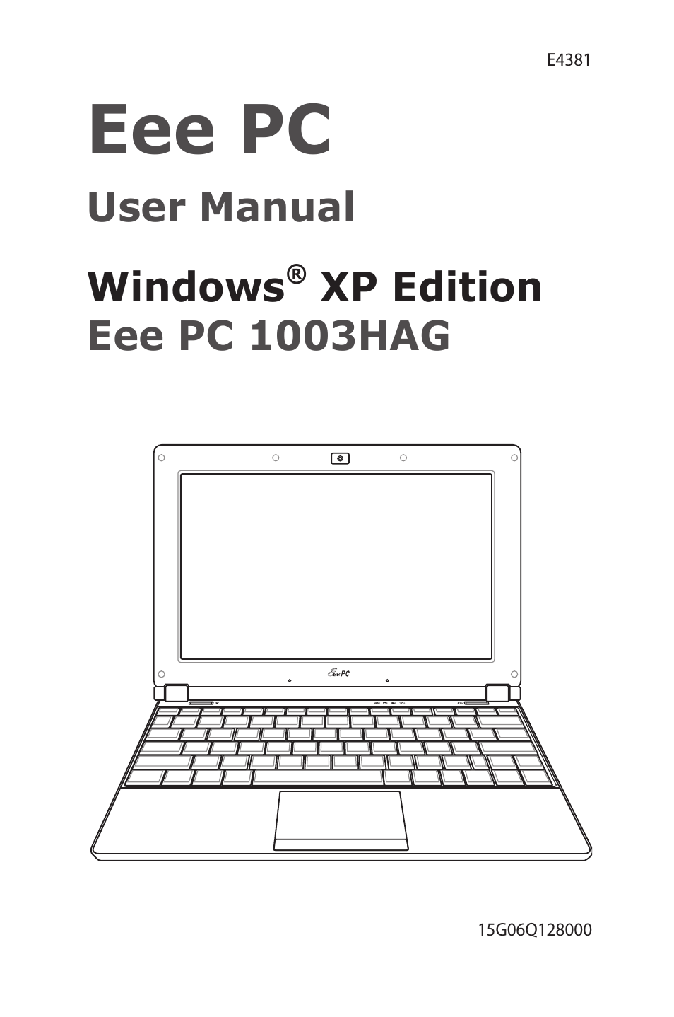 Asus Eee PC 1003HAG User Manual | 60 pages