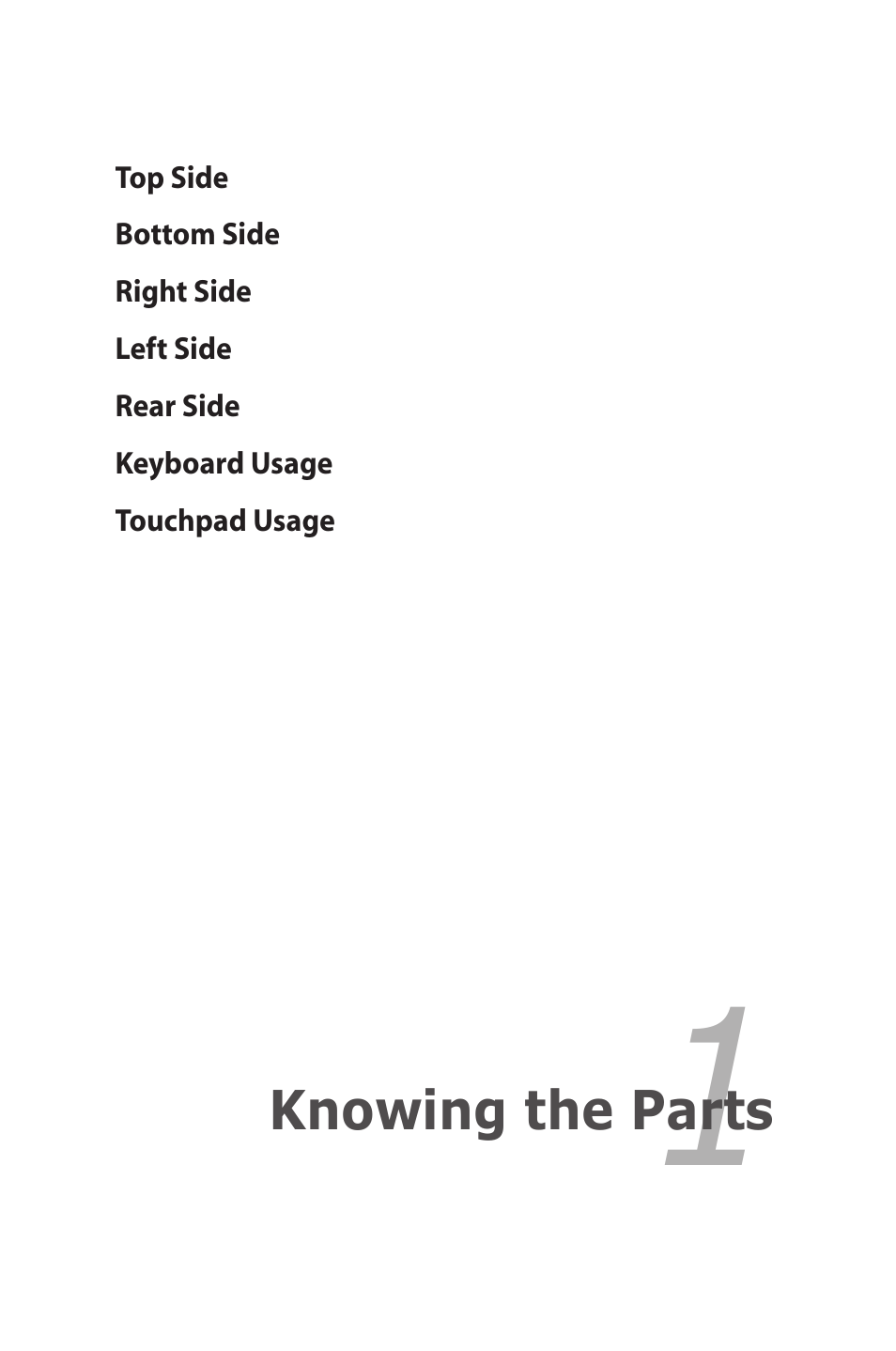 Knowing the parts | Asus Eee PC 1003HAG User Manual | Page 9 / 60
