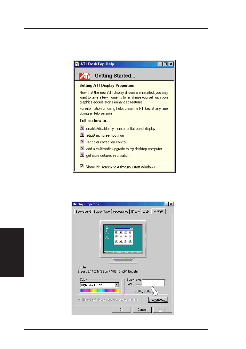 V. software setup, Making monitor adjustments | Asus P2Z-VM User Manual | Page 66 / 96