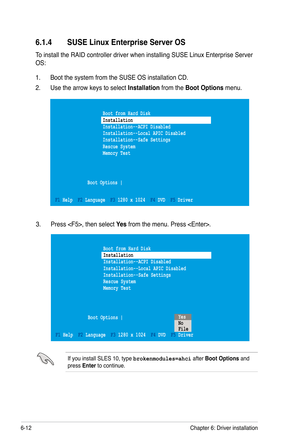 4 suse linux enterprise server os, Suse linux enterprise server os -12 | Asus Z8PE-D18 User Manual | Page 146 / 164