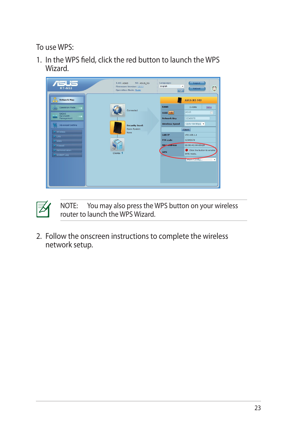 Asus RT-N53 User Manual | Page 23 / 58