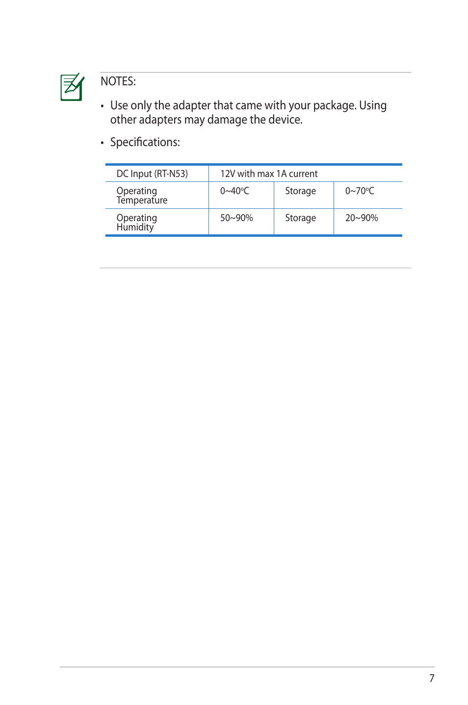 Asus RT-N53 User Manual | Page 7 / 58