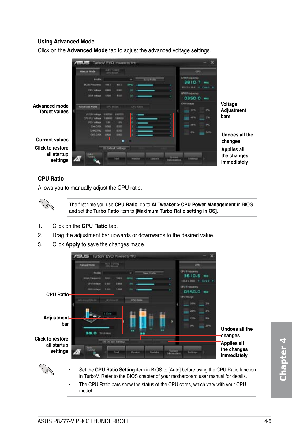 Chapter 4 | Asus P8Z77-V PRO/THUNDERBOLT User Manual | Page 131 / 192