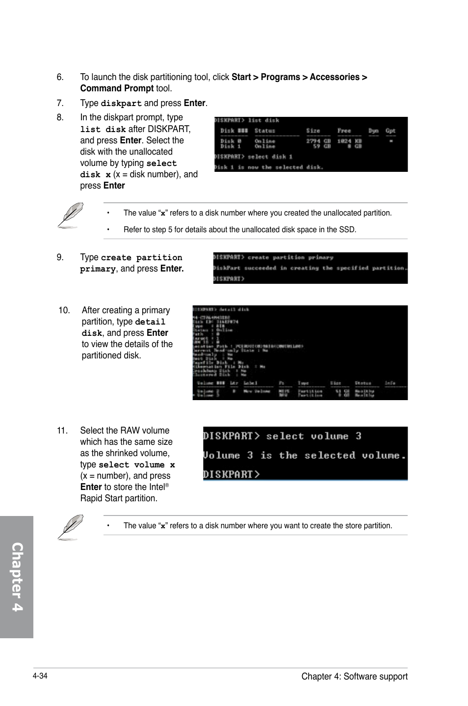 Chapter 4 | Asus P8Z77-V PRO/THUNDERBOLT User Manual | Page 160 / 192