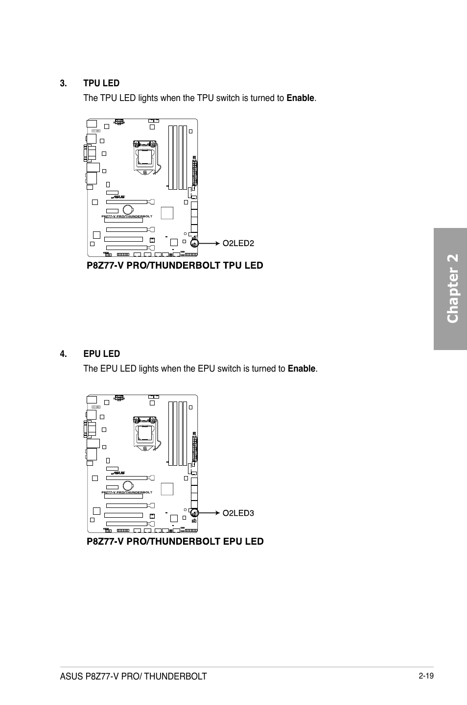 Chapter 2 | Asus P8Z77-V PRO/THUNDERBOLT User Manual | Page 43 / 192