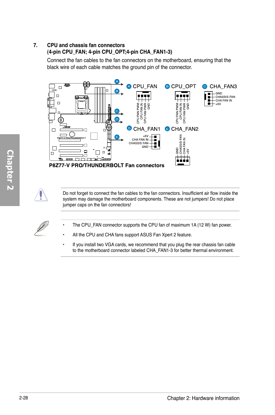 Chapter 2 | Asus P8Z77-V PRO/THUNDERBOLT User Manual | Page 52 / 192