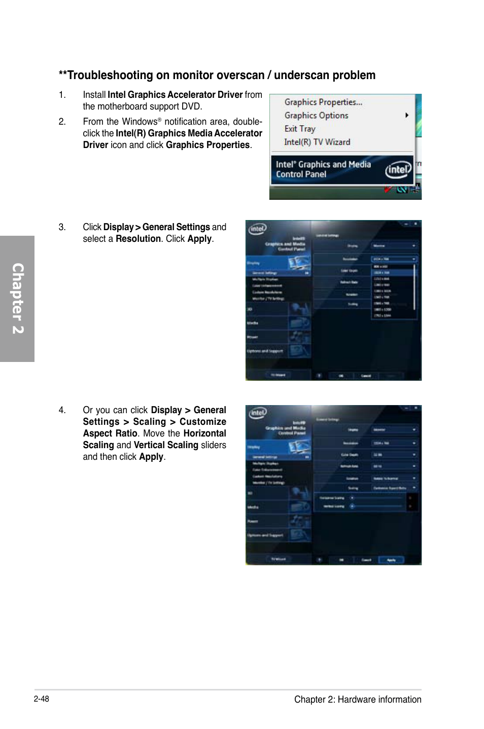 Chapter 2 | Asus P8Z77-V PRO/THUNDERBOLT User Manual | Page 72 / 192