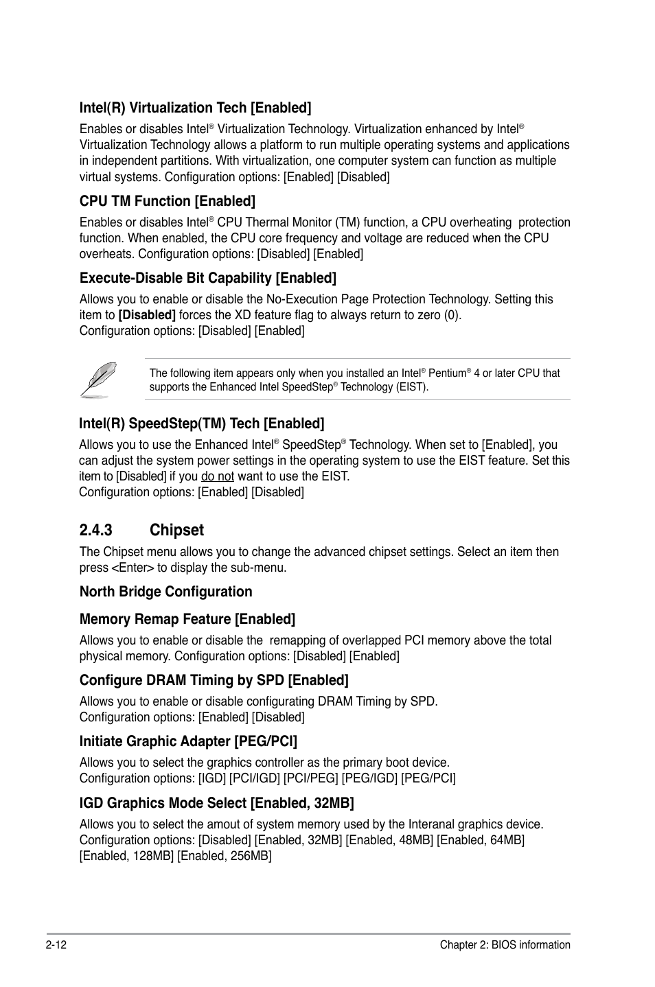 3 chipset, Chipset -12 | Asus P5G41C-M User Manual | Page 52 / 62