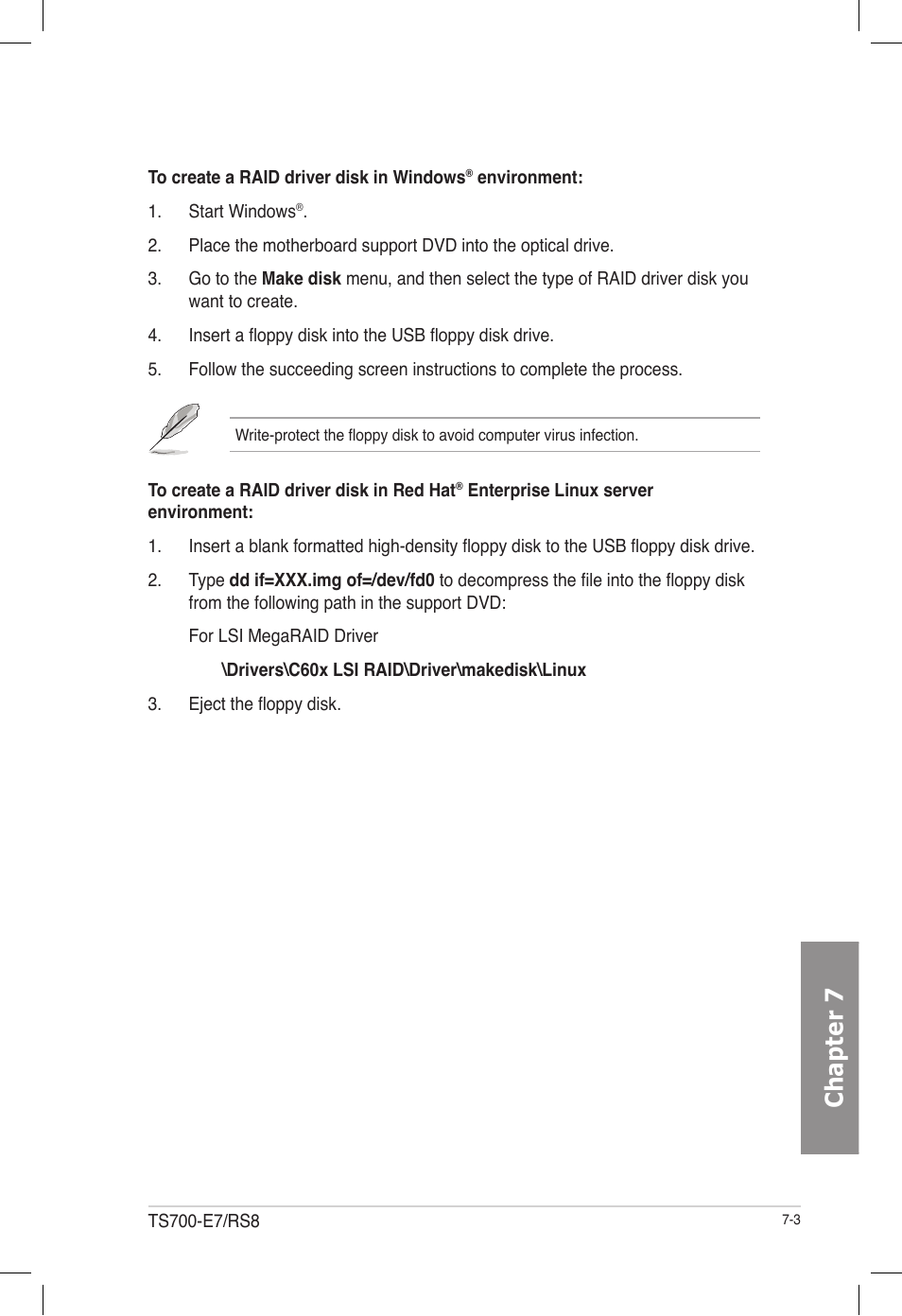 Chapter 7 | Asus TS700-E7/RS8 User Manual | Page 163 / 198