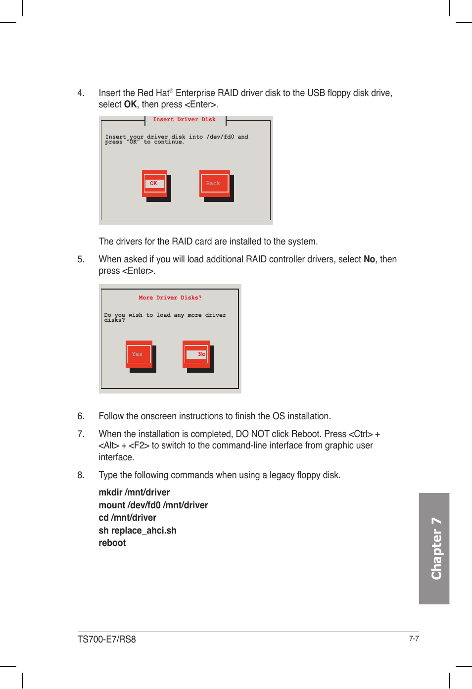 Chapter 7 | Asus TS700-E7/RS8 User Manual | Page 167 / 198