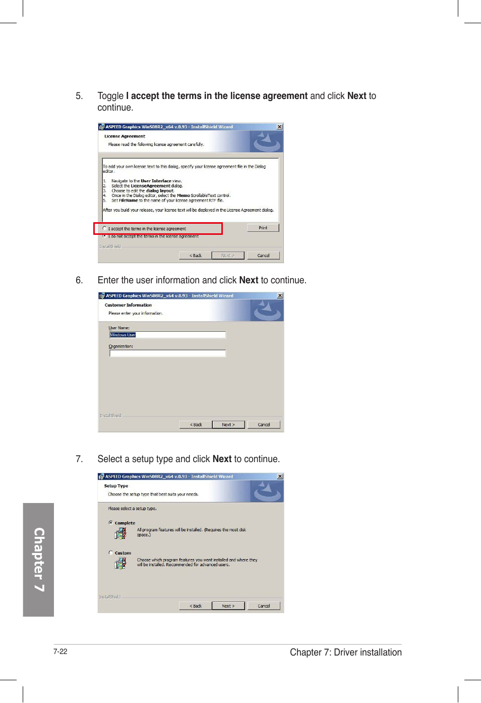 Chapter 7 | Asus TS700-E7/RS8 User Manual | Page 182 / 198