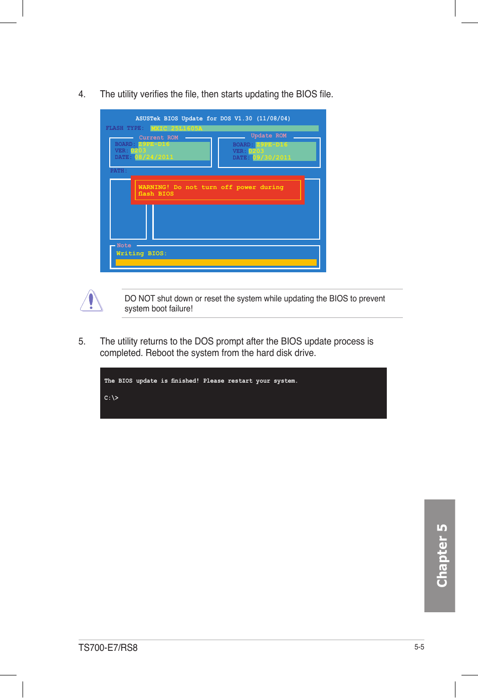 Chapter 5 | Asus TS700-E7/RS8 User Manual | Page 75 / 198