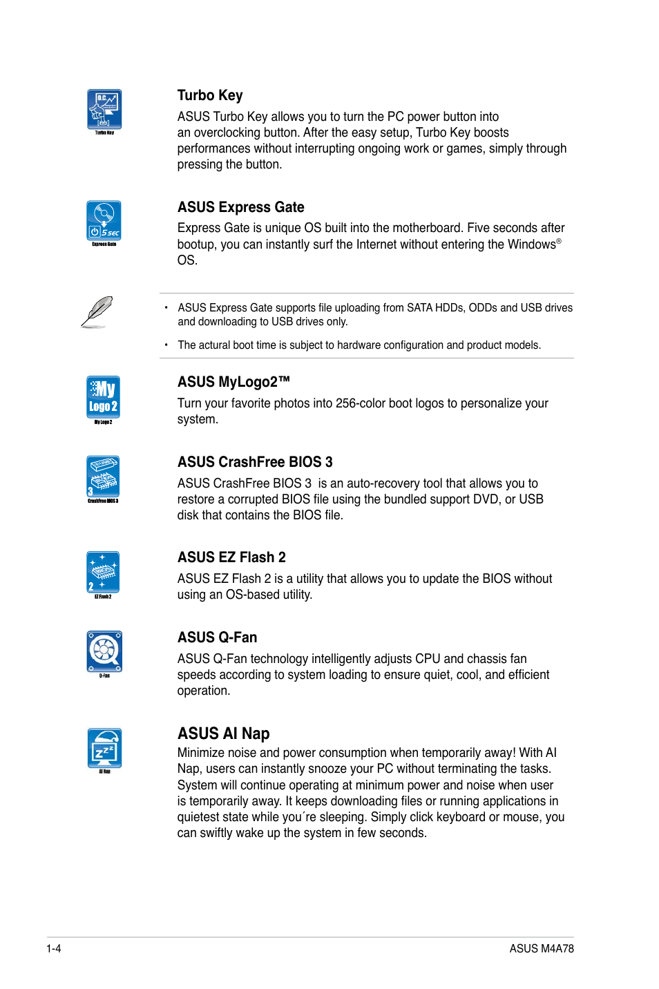 Asus ai nap | Asus M4A78 User Manual | Page 14 / 62