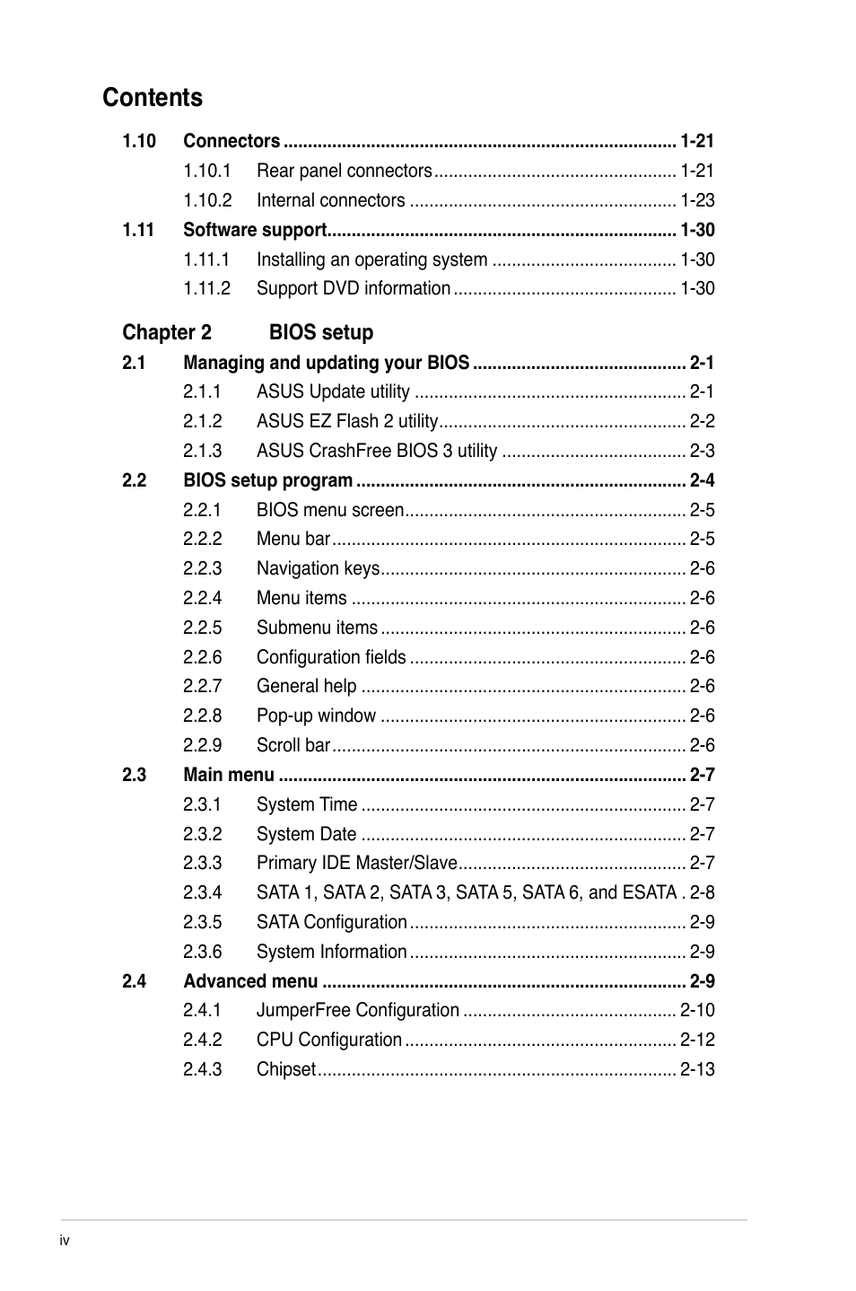 Asus M4A78 User Manual | Page 4 / 62