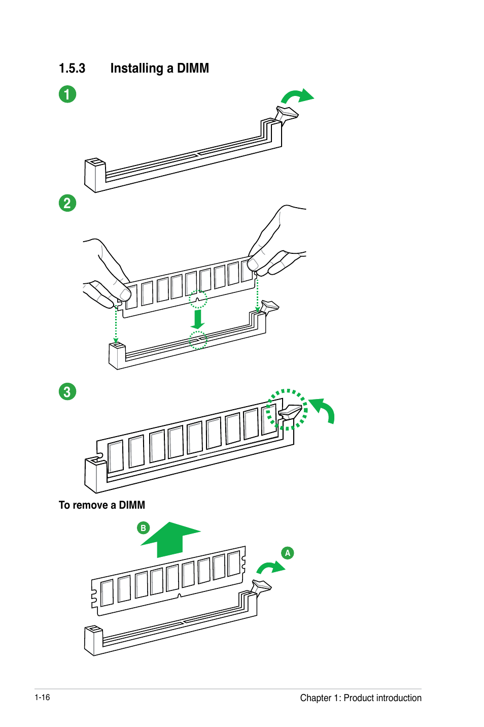 3 installing a dimm | Asus F2A55-M LK2 PLUS User Manual | Page 28 / 76