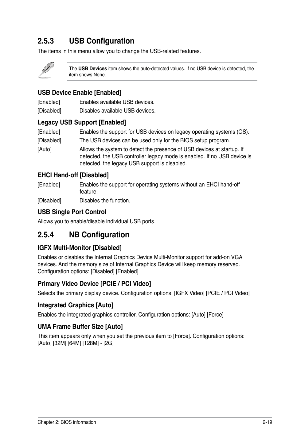 3 usb configuration, 4 nb configuration | Asus F2A55-M LK2 PLUS User Manual | Page 59 / 76