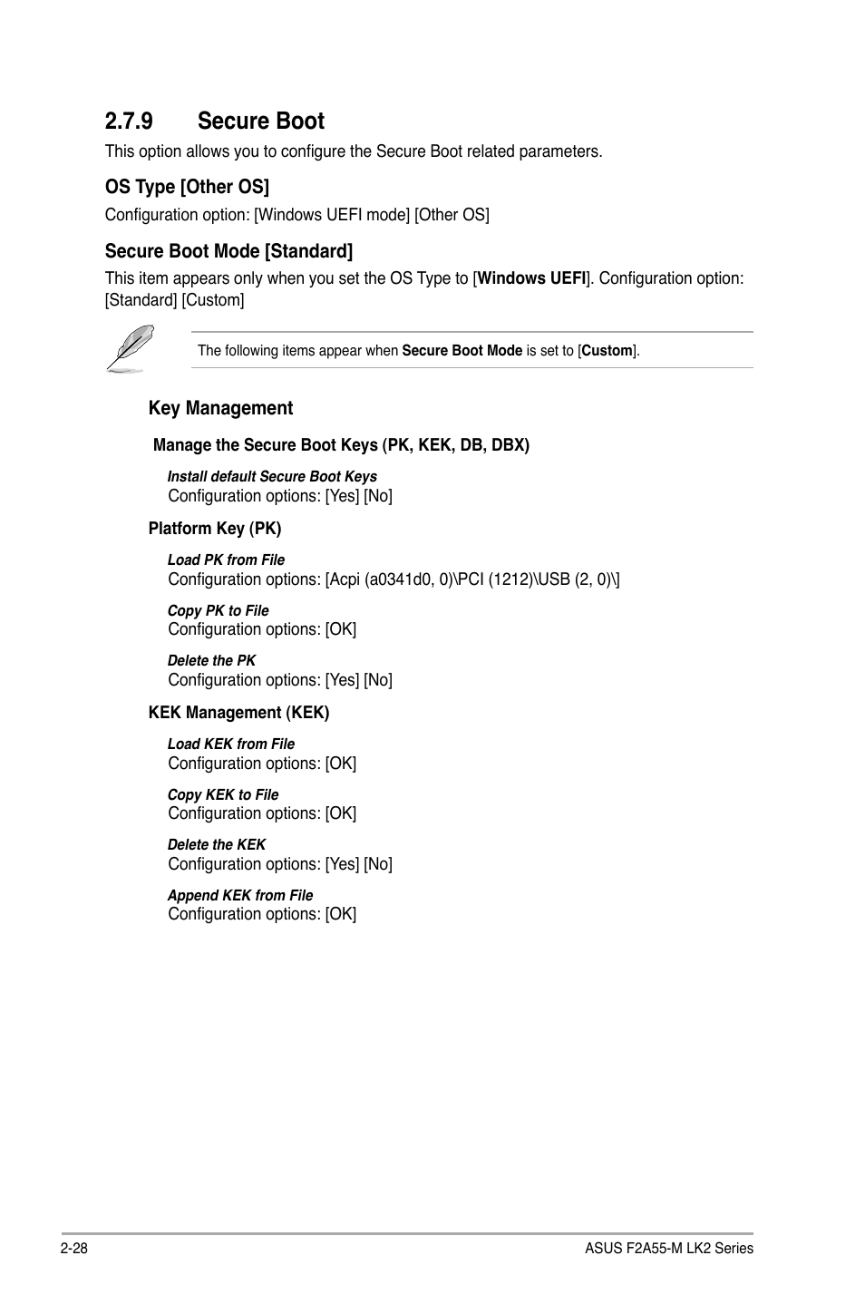 9 secure boot | Asus F2A55-M LK2 PLUS User Manual | Page 68 / 76