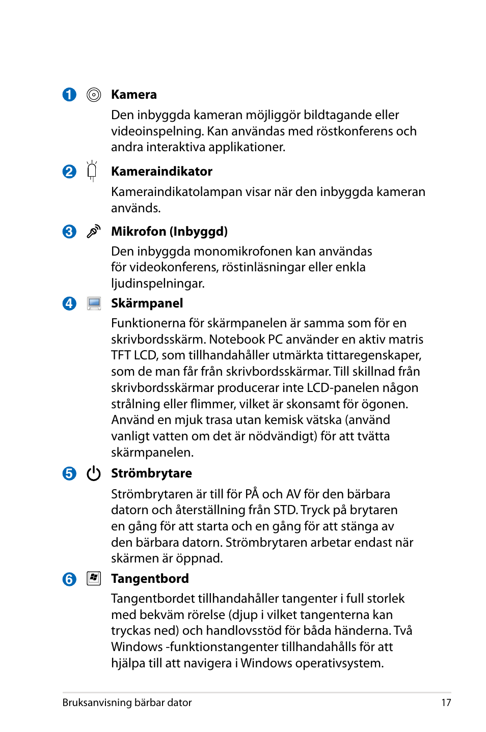 Asus X44H User Manual | Page 17 / 114