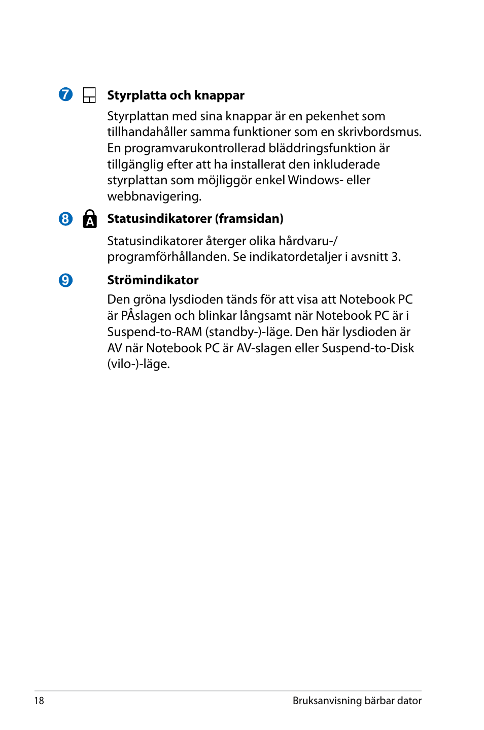 Asus X44H User Manual | Page 18 / 114