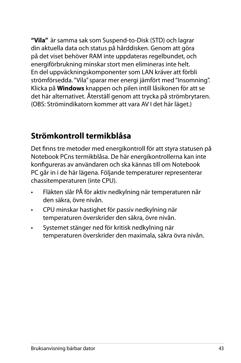 Strömkontroll termikblåsa | Asus X44H User Manual | Page 43 / 114