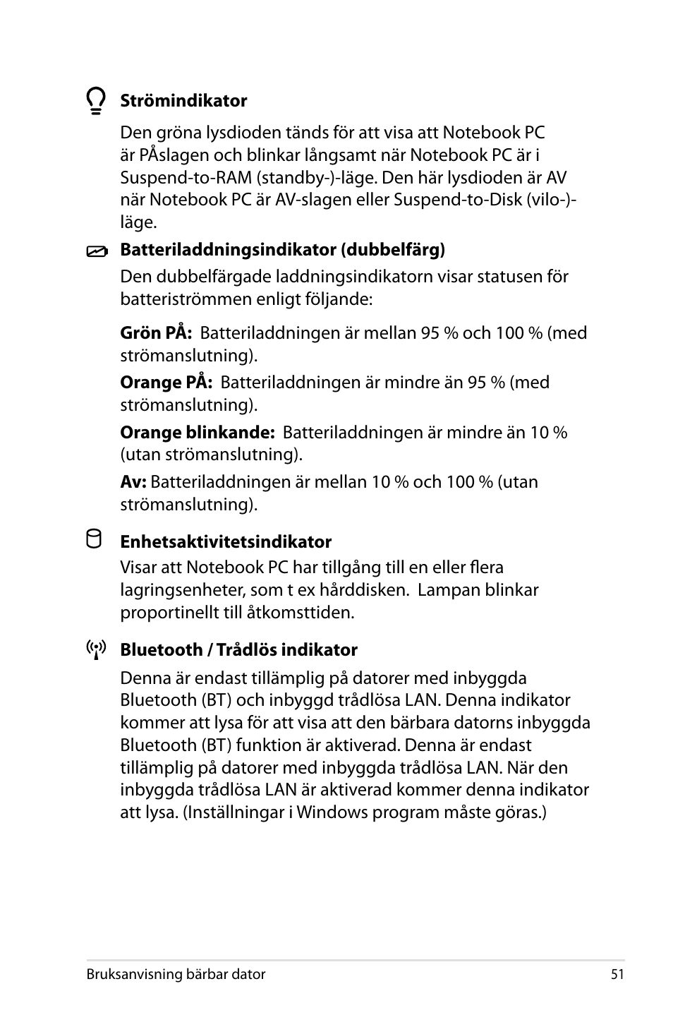 Asus X44H User Manual | Page 51 / 114