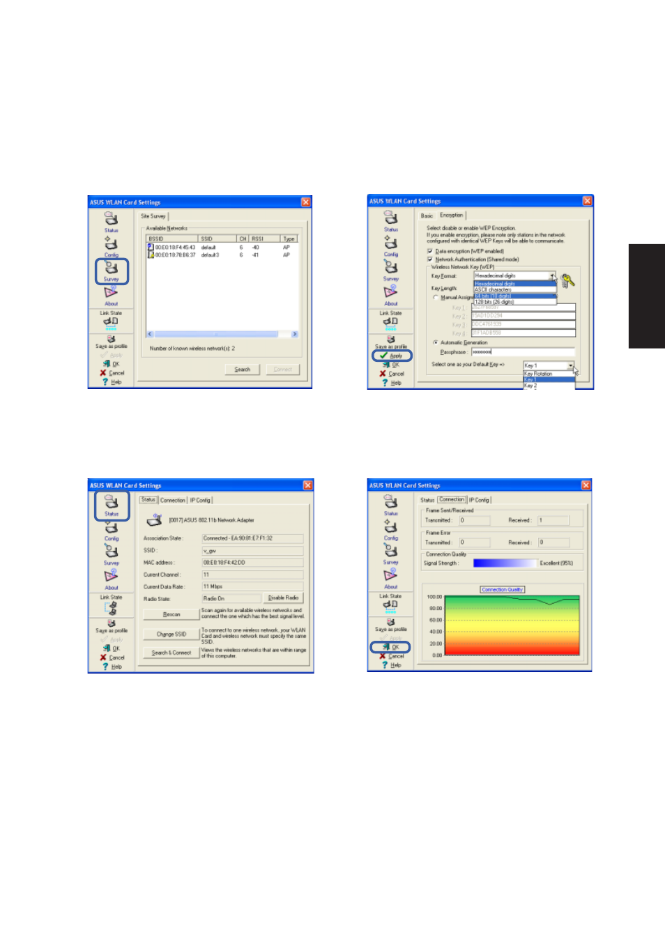 Asus wlan utility quick start (cont.) | Asus V6V User Manual | Page 31 / 90