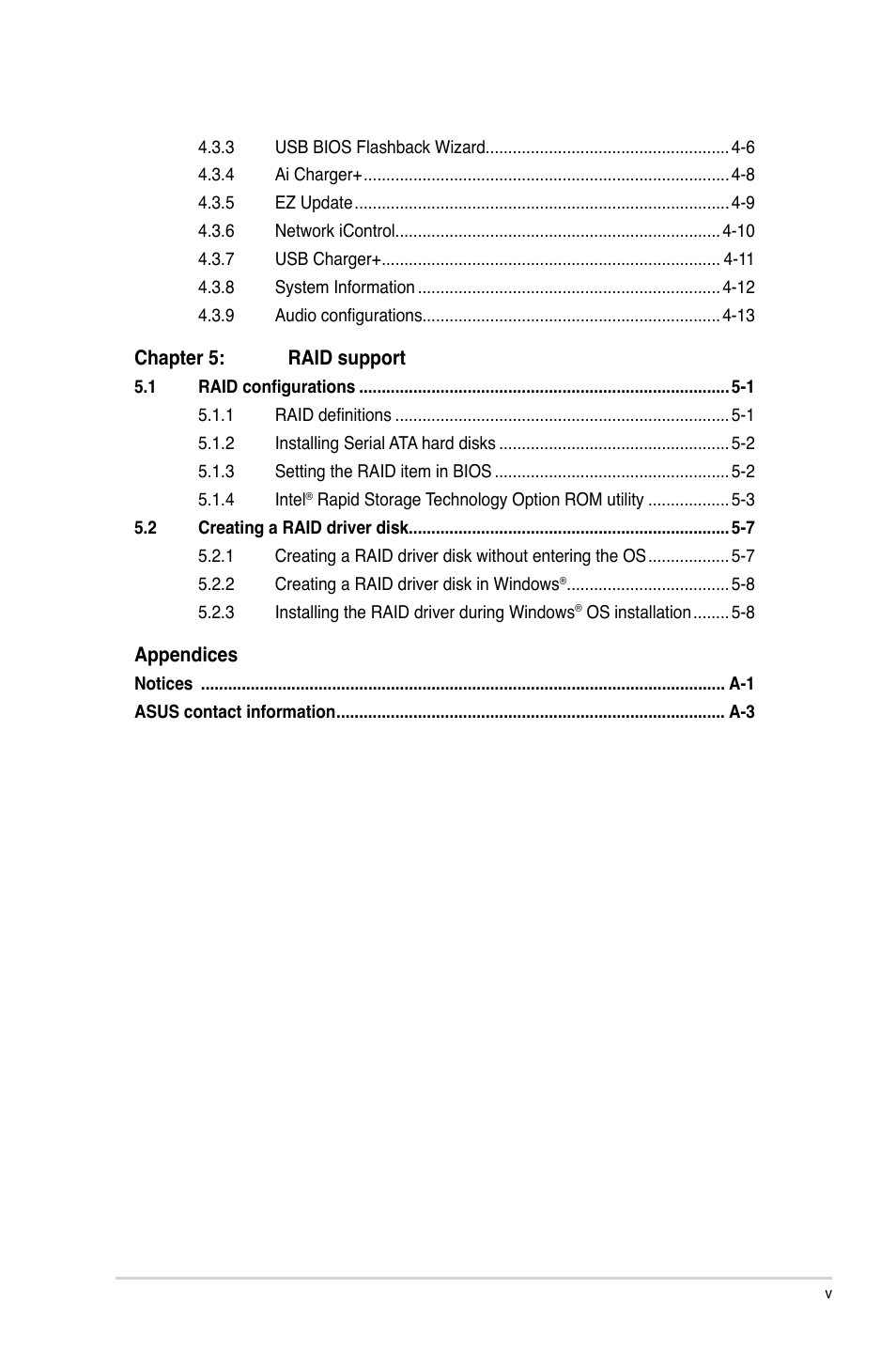 Asus Z87I-PRO User Manual | Page 5 / 144