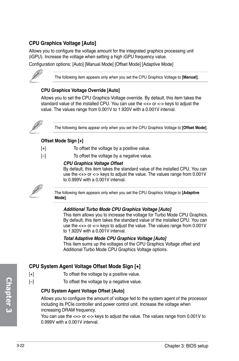 Chapter 3 | Asus Z87I-PRO User Manual | Page 82 / 144