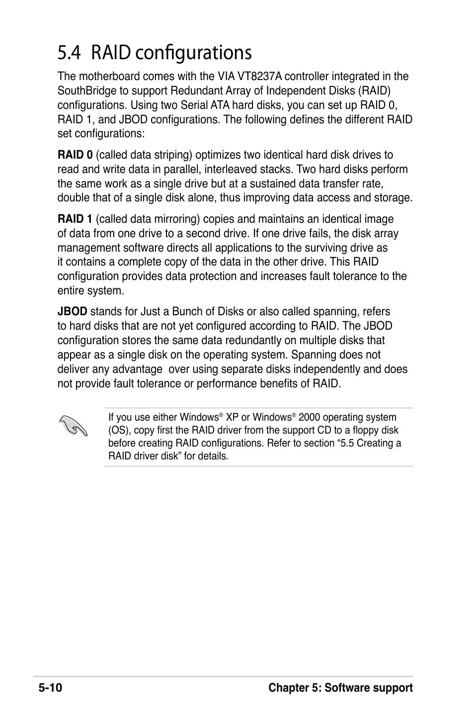 4 raid configurations | Asus M2V-X User Manual | Page 106 / 118