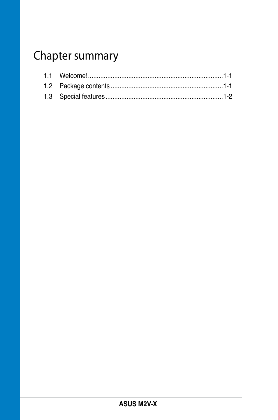 Chapter summary | Asus M2V-X User Manual | Page 14 / 118