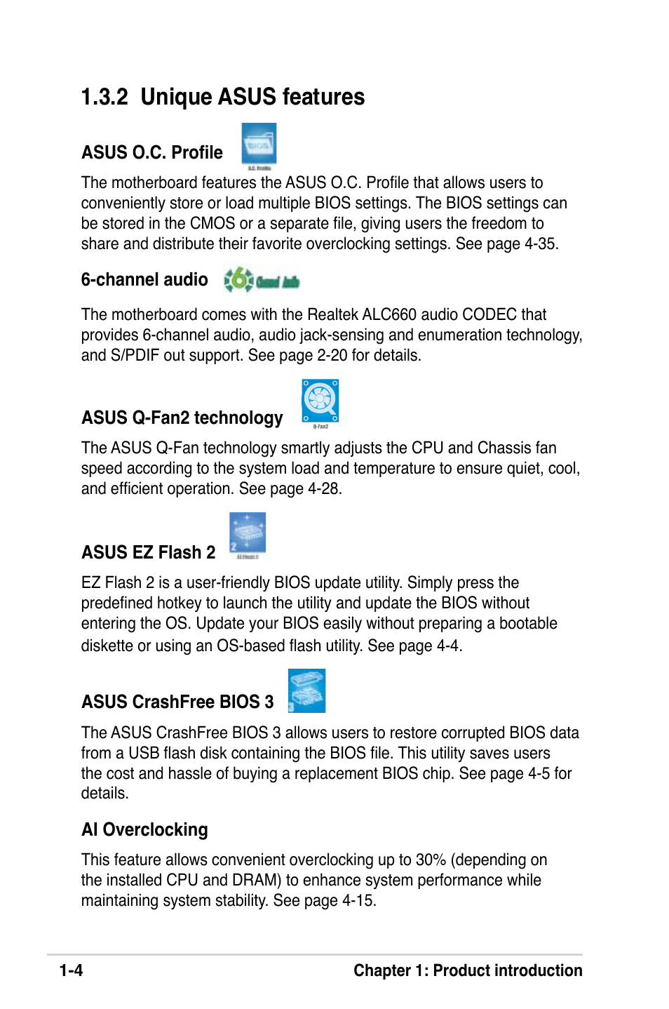 2 unique asus features | Asus M2V-X User Manual | Page 18 / 118