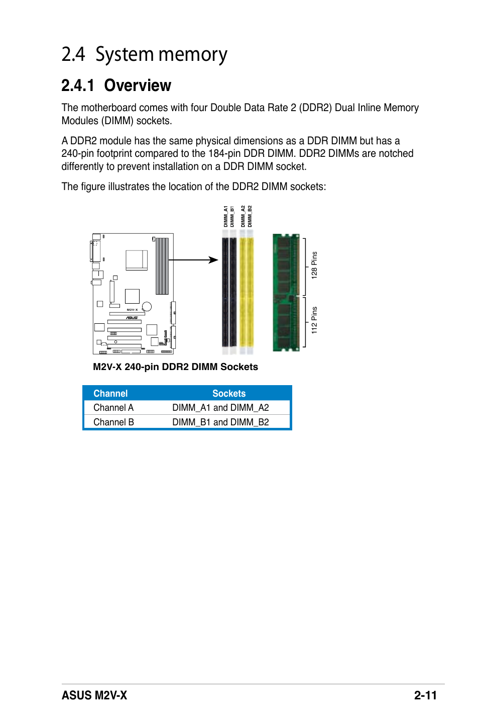 1 overview, Asus m2v-x 2-11 | Asus M2V-X User Manual | Page 33 / 118