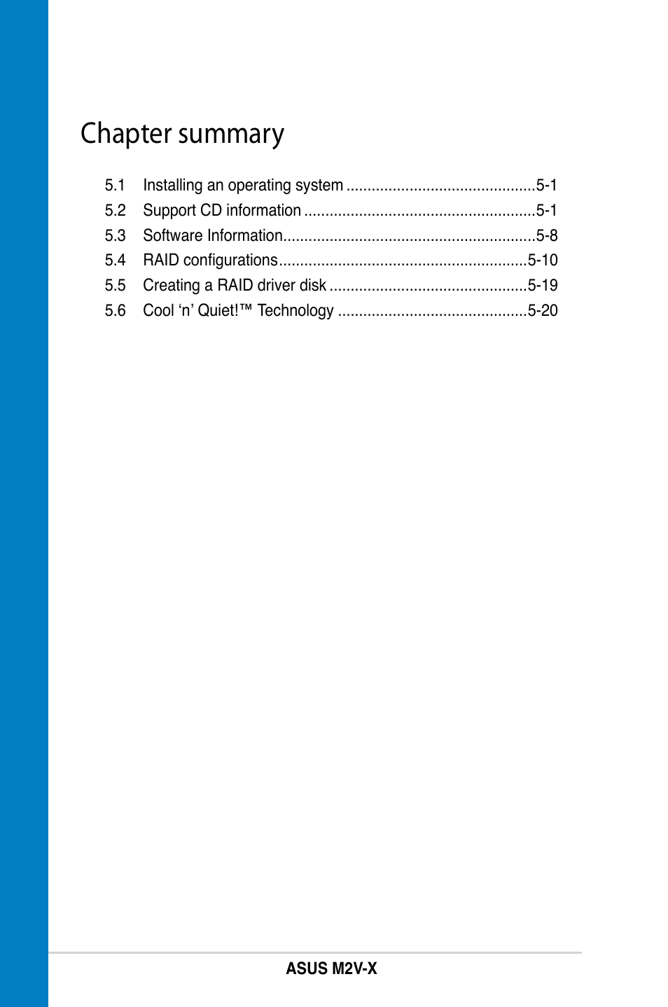 Chapter summary | Asus M2V-X User Manual | Page 96 / 118