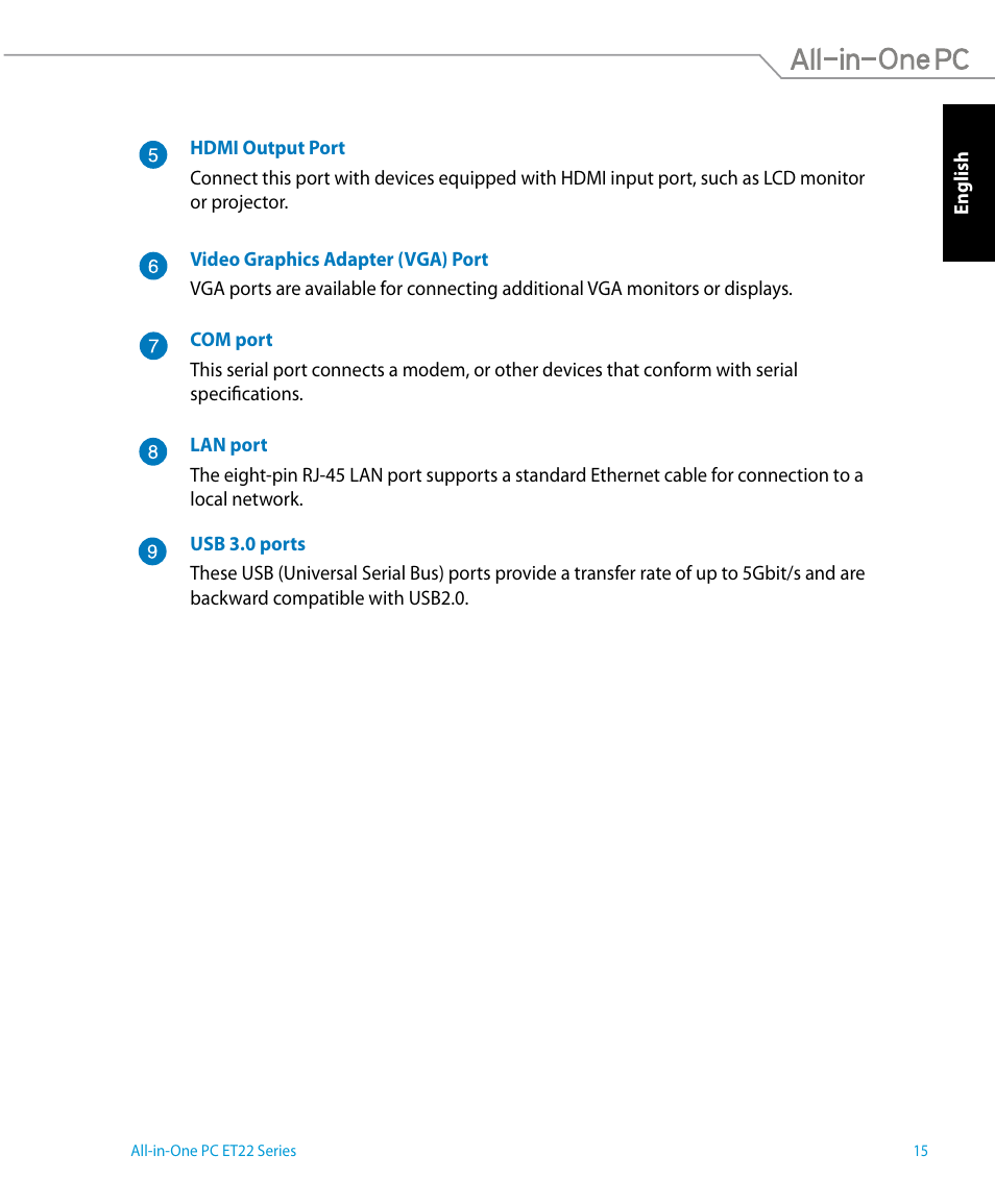 Asus ET2221IUTH User Manual | Page 15 / 58